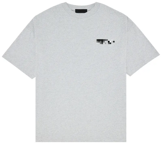 ESSENTIALS JERSEY CREWNECK TEE 'LIGHT HEATHER GREY' FW24