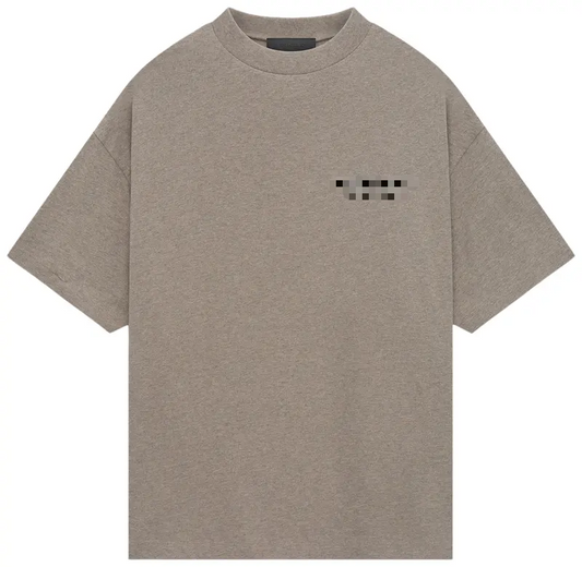 ESSENTIALS JERSEY CREWNECK TEE 'HEATHER GREY' FW24